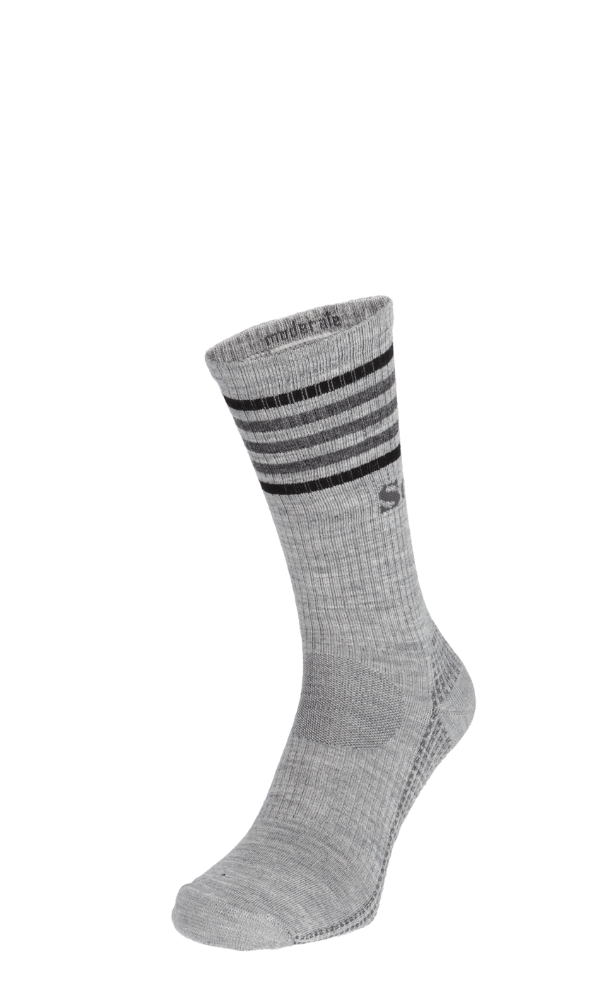 Run Club Crew Men's Compression Sport Socks Light Grey