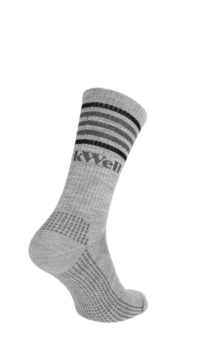 Run Club Crew Men's Compression Sport Socks Light Grey