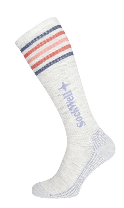 Run Club Knee High Women's Compression Sport Socks Ash