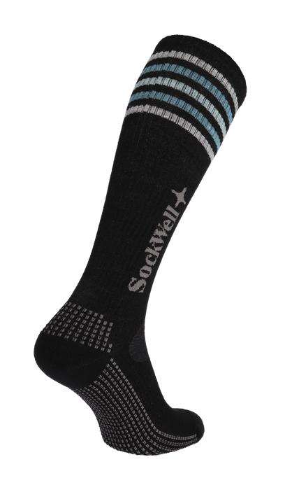 Run Club Knee High Women's Compression Sport Socks Black