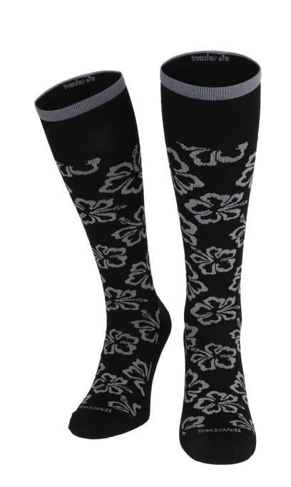 Featherweight Florista Women Moderate Compression Socks Black