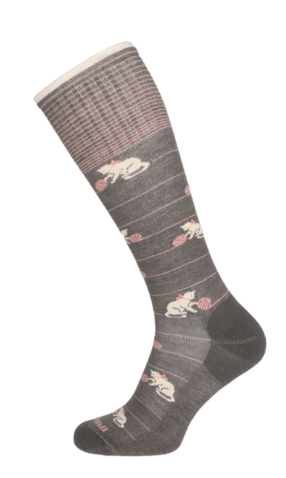 Playful Women Moderate Compression Socks Mushroom