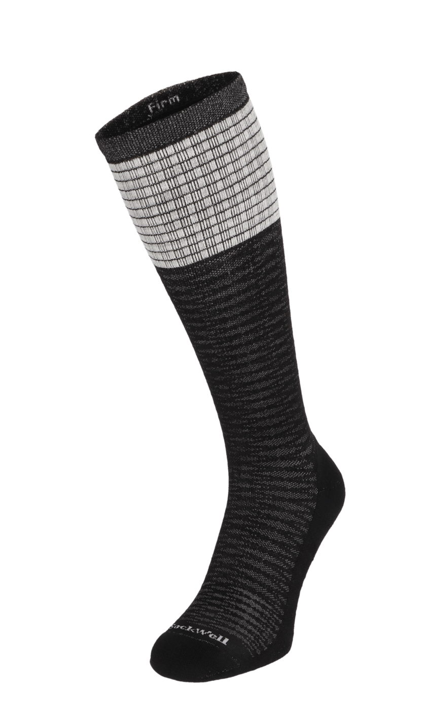 Laced Women Firm Compression Socks Black