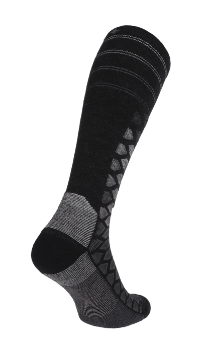 The Edge Medium Men Moderate Compression Ski Socks Black