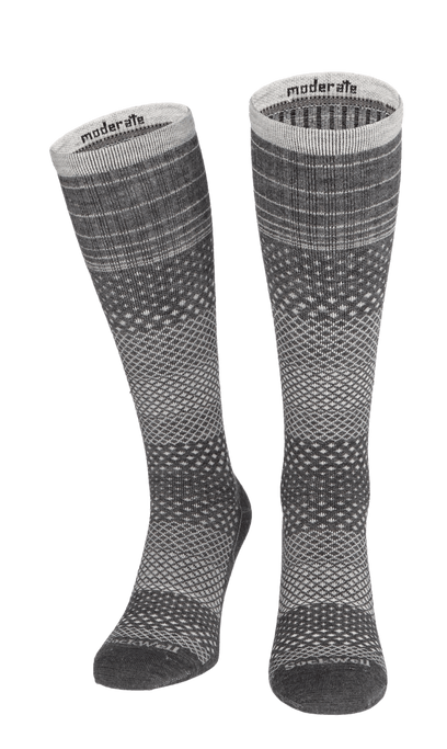 Micro Grade Women Moderate Compression Socks Charcoal