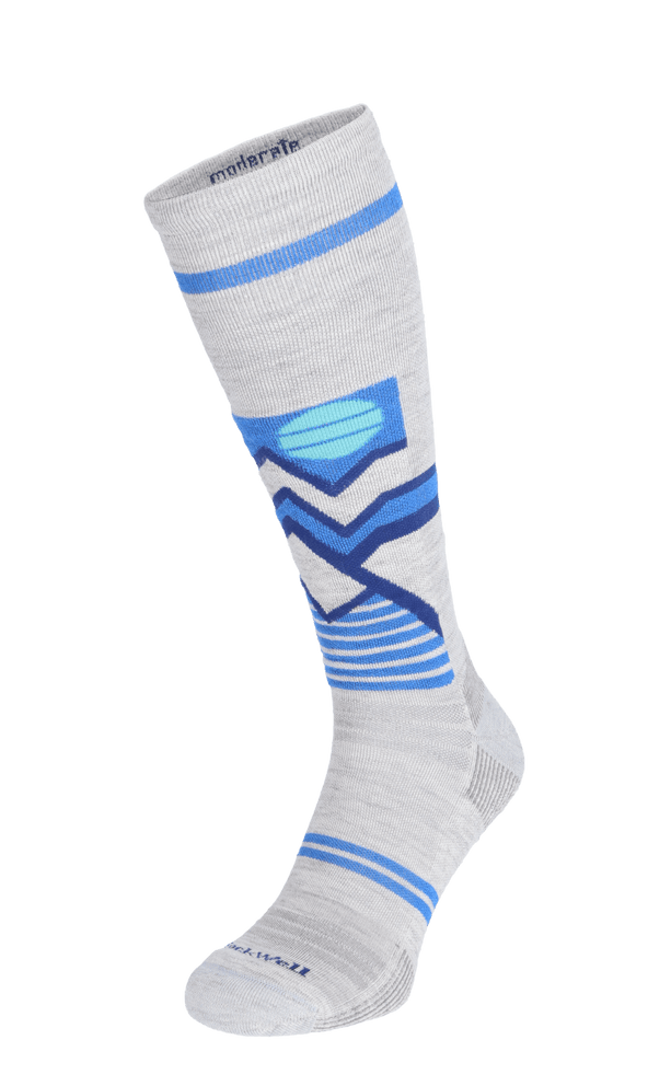 Snow Peak Men Moderate Compression Ski Socks Ash Snow Peak Men Moderate Compression Ski Socks Ash