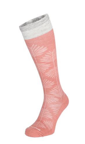 Full Floral Women's Moderate Compression Socks Pink Clay Full Floral Women's Moderate Compression Socks Pink Clay