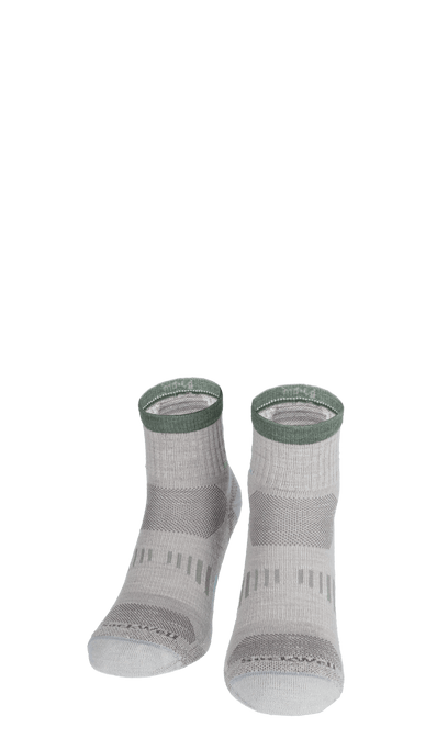 Ascend II Quarter Men Compression Hiking Socks Natural