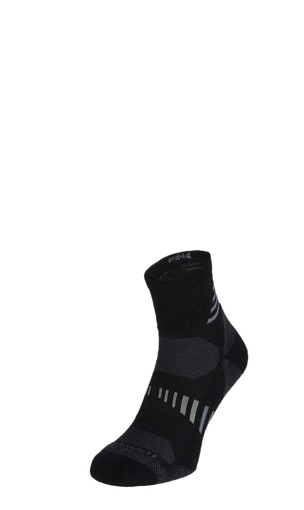 Ascend II Quarter Men Compression Hiking Socks Black Ascend II Quarter Men Compression Hiking Socks Black