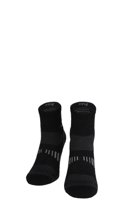 Ascend II Quarter Men Compression Hiking Socks Black