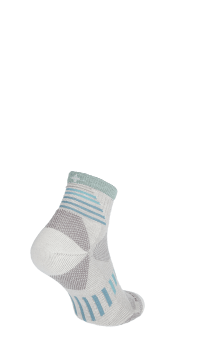 Ascend II Quarter Women Compression Hiking Socks Natural