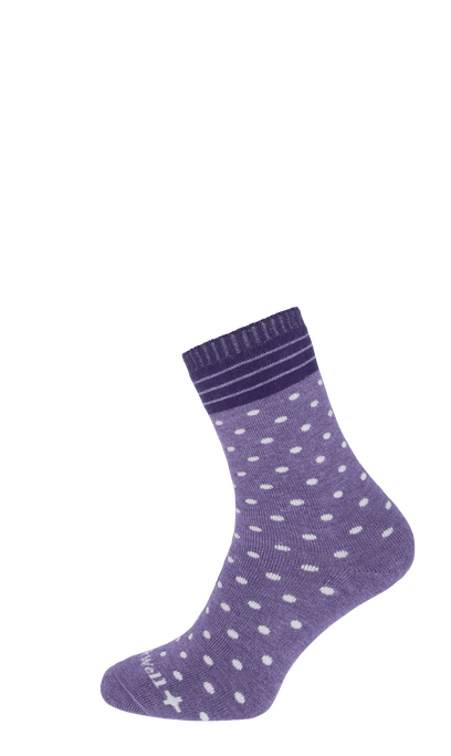 Plush Women Diabetic Socks Plum