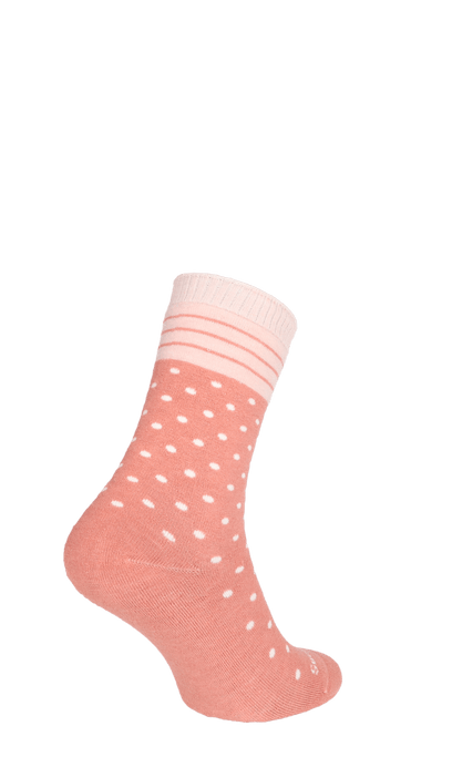 Plush Woman Diabetic Socks Pink Clay