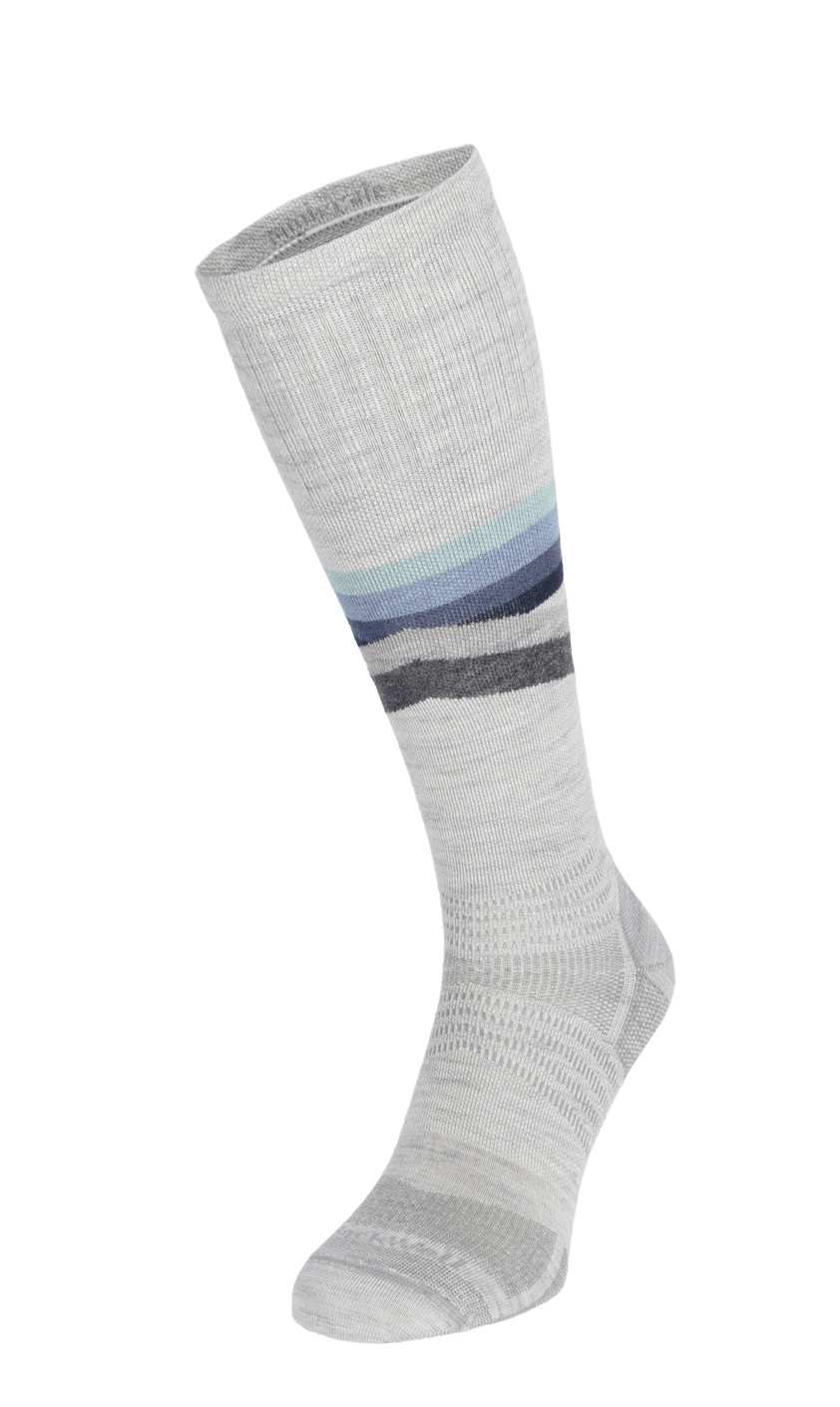 Rainbow Racer UL Men Moderate Compression Ski Socks Ash