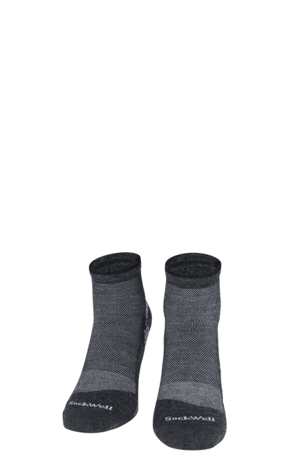 Plantar Sport Quarter Men Heel Spurs Socks Charcoal