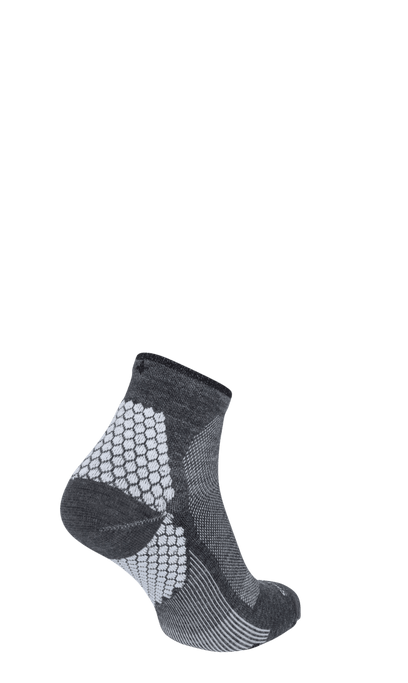 Plantar Sport Quarter Men Heel Spurs Socks Charcoal