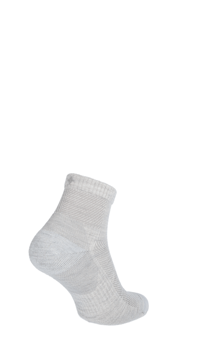 Elevate Quarter Women Compression Sports Socks Ash