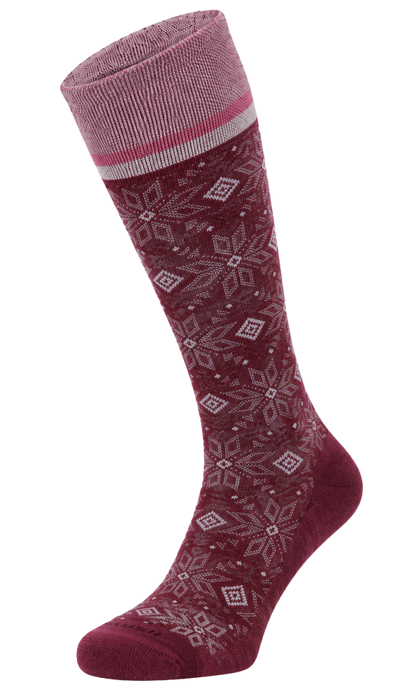 Winterland Women Moderate Compression Socks Cranberry Sparkle Winterland Women Moderate Compression Socks Cranberry Sparkle