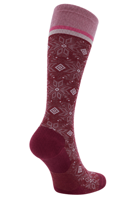 Winterland Women Moderate Compression Socks Cranberry Sparkle