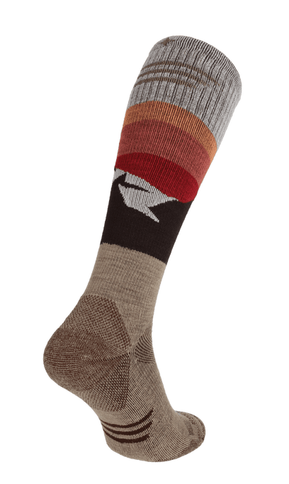 Modern Mountain Men Compression Hiking Socks Khaki