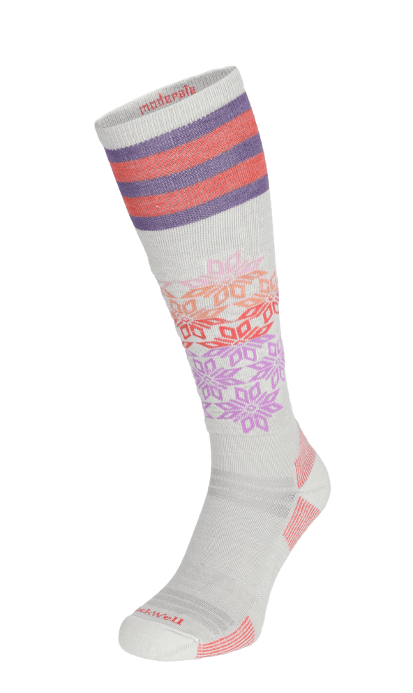 Powder Day Women Moderate Compression Ski Socks Ash Powder Day Women Moderate Compression Ski Socks Ash