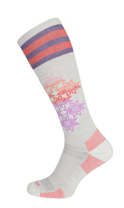 Powder Day Women Moderate Compression Ski Socks Ash