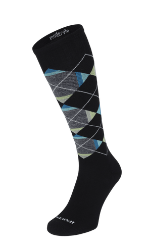 Prism Argyle Men Moderate Compression Socks Black Prism Argyle Men Moderate Compression Socks Black