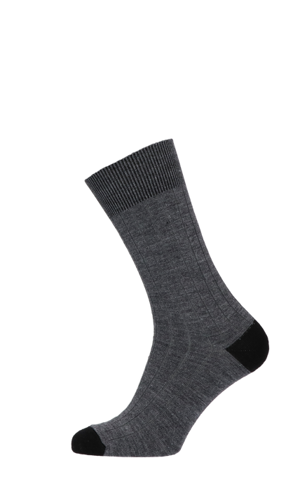 Chelsea Rib Men’s Socks Charcoal