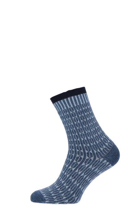 Baby Cable Women’s Socks Denim