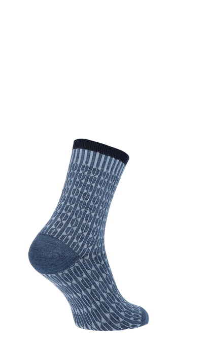 Baby Cable Women’s Socks Denim