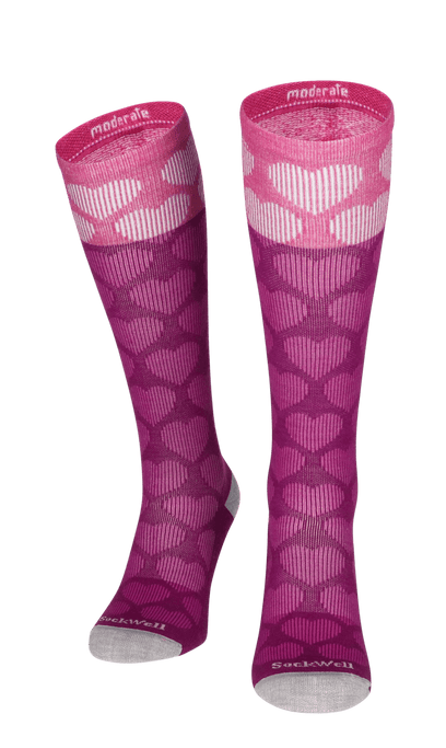 Heart Throb Women Compression Socks Class 1 Violet
