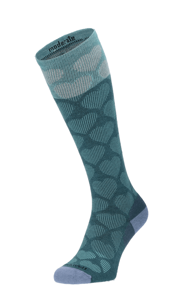 Heart Throb Women Moderate Compression Socks Blue Ridge Heart Throb Women Compression Socks Class 1 Bleu Ridge