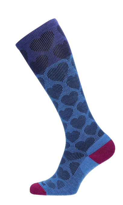 Heart Throb Women Compression Socks Class 1 Ocean