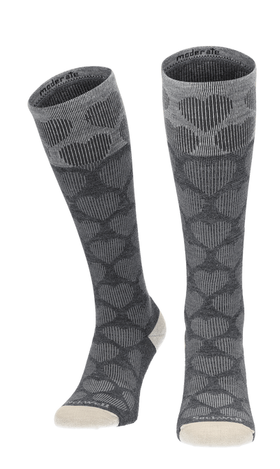 Heart Throb Women Compression Socks Class 1 Charcoal