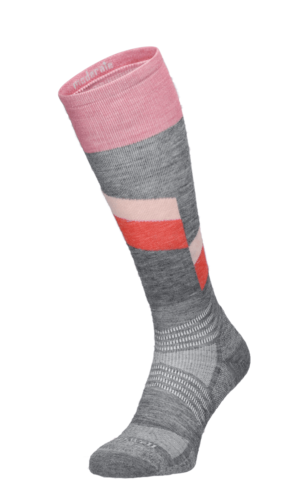 Steep Medium Women Moderate Compression Ski Socks Grey