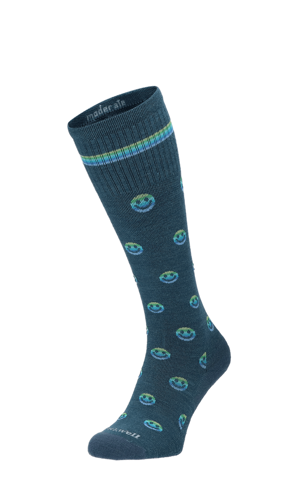 Smiley Women Moderate Compression Socks Blue Ridge Smiley Women Compression Socks Class 1 Blue Ridge