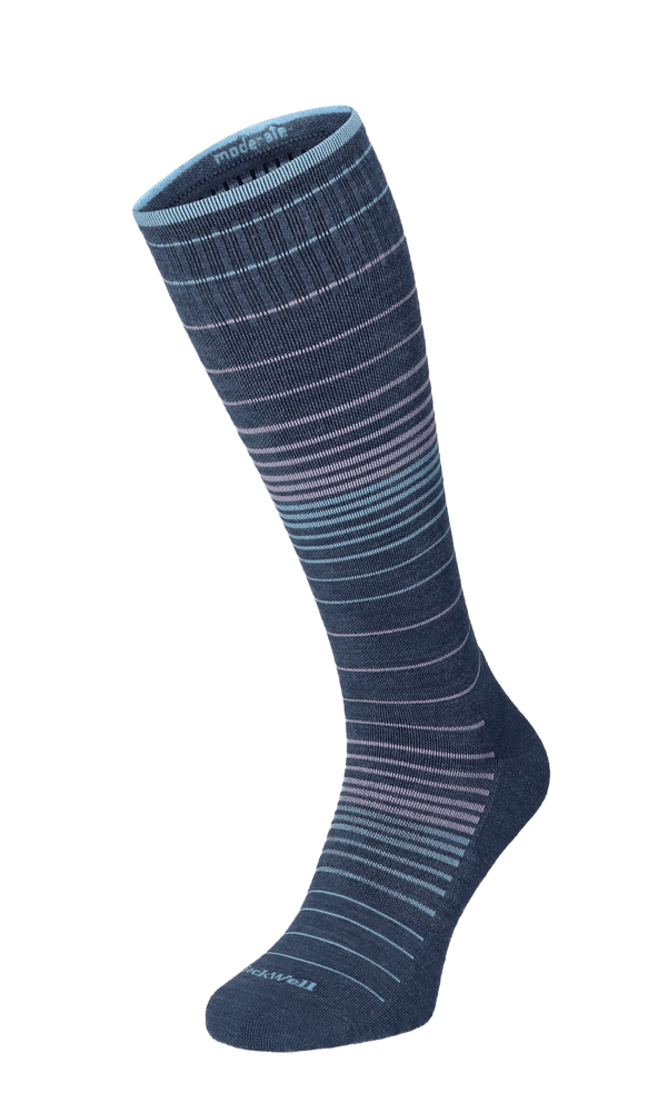 Full Stripe Women Moderate Compression Socks Denim Full Stripe Women Moderate Compression Socks Denim