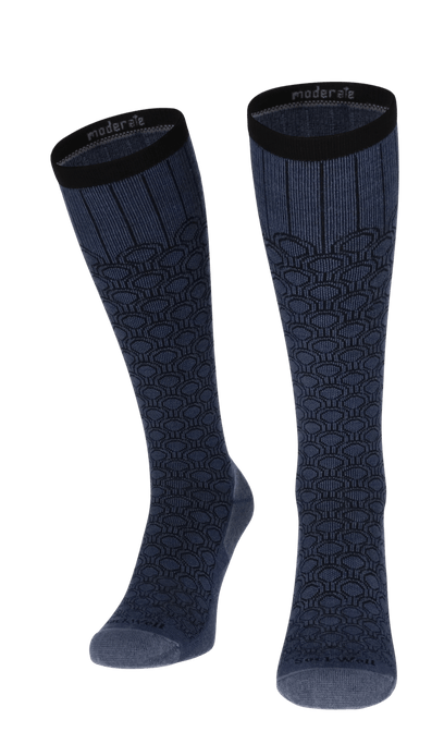 Deco Dot Women Compression Socks Class 1 Denim