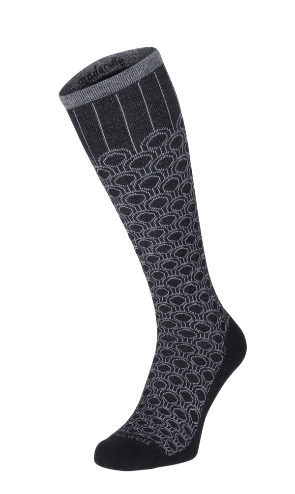 Deco Dot Women Moderate Compression Socks Black