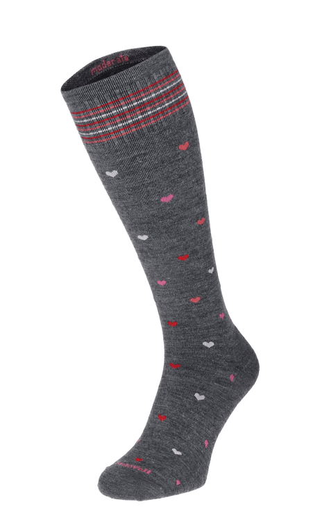 Full Heart Women Moderate Compression Socks Charcoal Full Heart Women Compression Socks Class 1 Charcoal