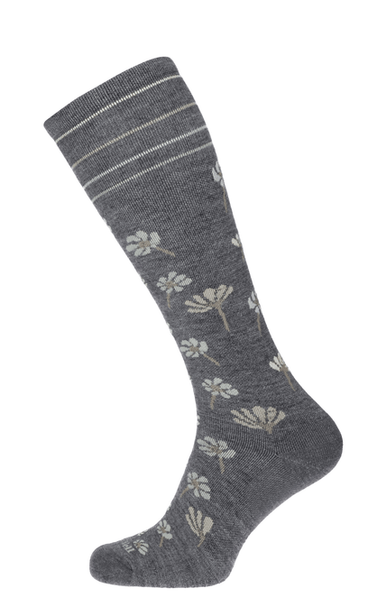 Field Flower Women Compression Socks Class 1 Charcoal