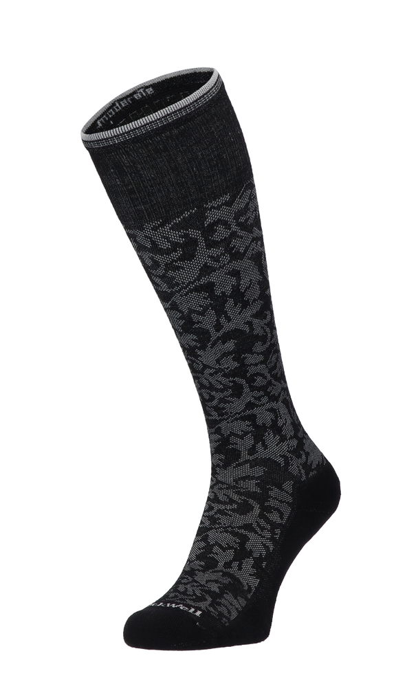 Damask Women Moderate Compression Socks Black Damask Women Compression Socks Class 1 Black