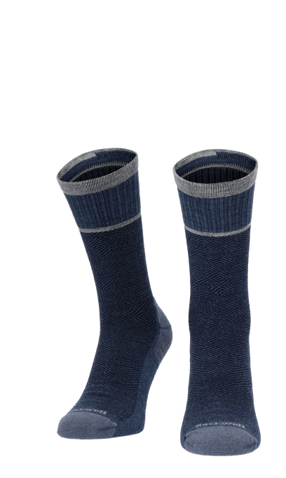 Plantar Cush Crew Men Heel Spur Socks Class 2 Denim