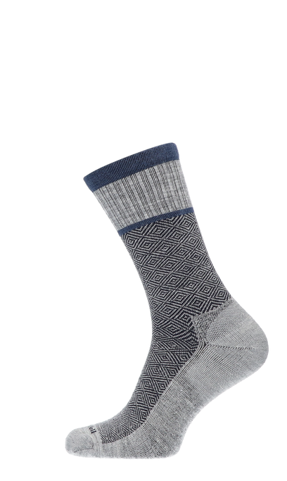 Plantar Cush Crew Men Heel Spur Socks Class 2 Grey
