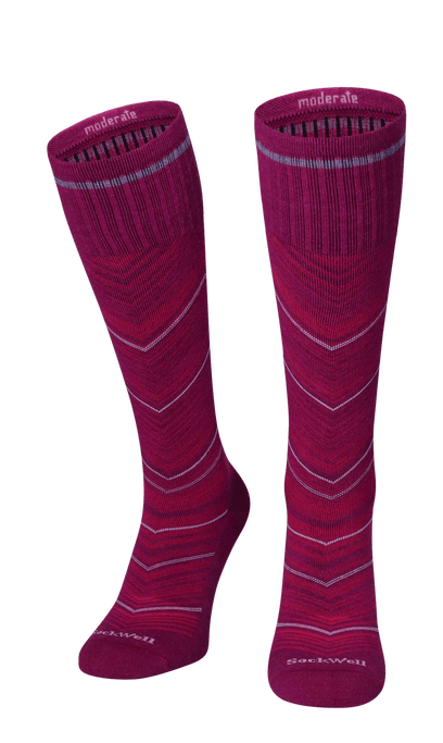 Full Flattery Women Moderate Compression Socks Violet