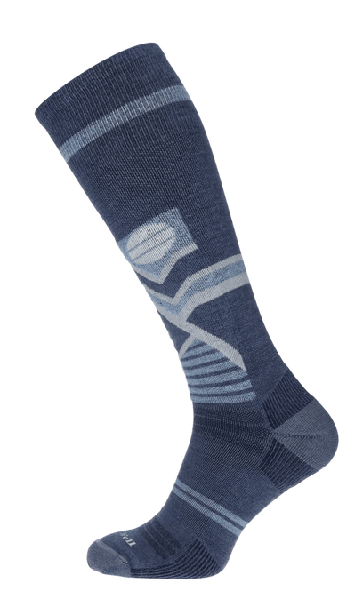 Snow Peak Men Ski Socks Class 1 Denim