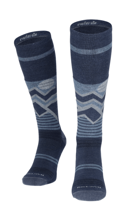 Snow Peak Men Ski Socks Class 1 Denim