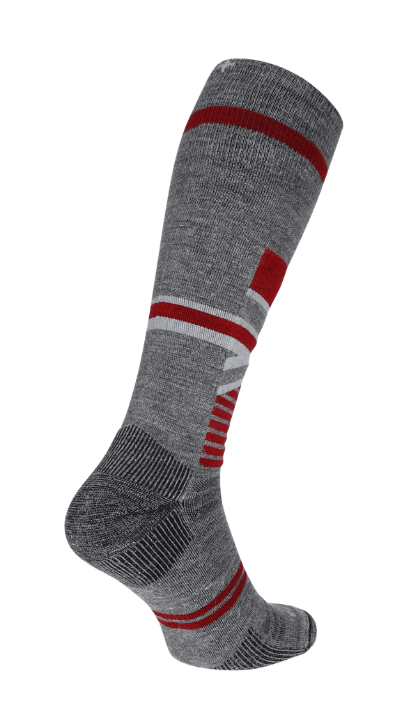 Snow Peak Men Moderate Compression Ski Socks Grey
