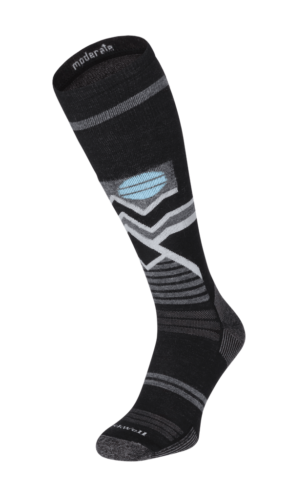 Snow Peak Men Moderate Compression Ski Socks Black Snow Peak Men Moderate Compression Ski Socks Black