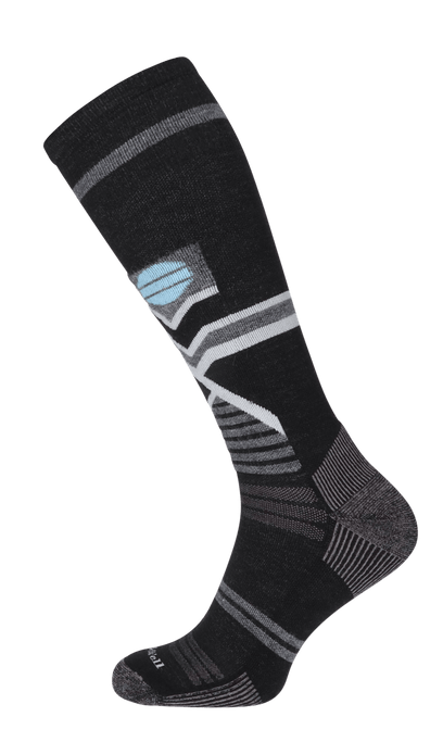 Snow Peak Men Moderate Compression Ski Socks Black